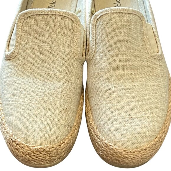 Espirit Neema Espadrille Slip On Mules Sz 6.5 Beige Canvas Linen-Look #36S - Picture 2 of 9